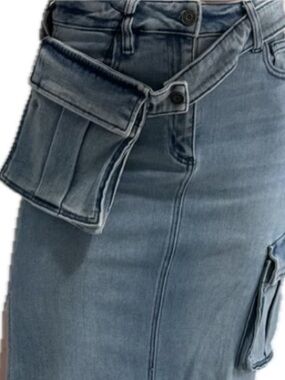 Hidden Jeans Denim Cargo Belt Bag (Utility Pouch)